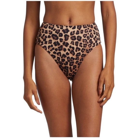 Good American Good Waist Reversible Leopard Swim Bottoms - Picture 5 of 16